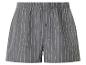 Grijze gestreepte boxershort met elastische tailleband en knoopsluiting