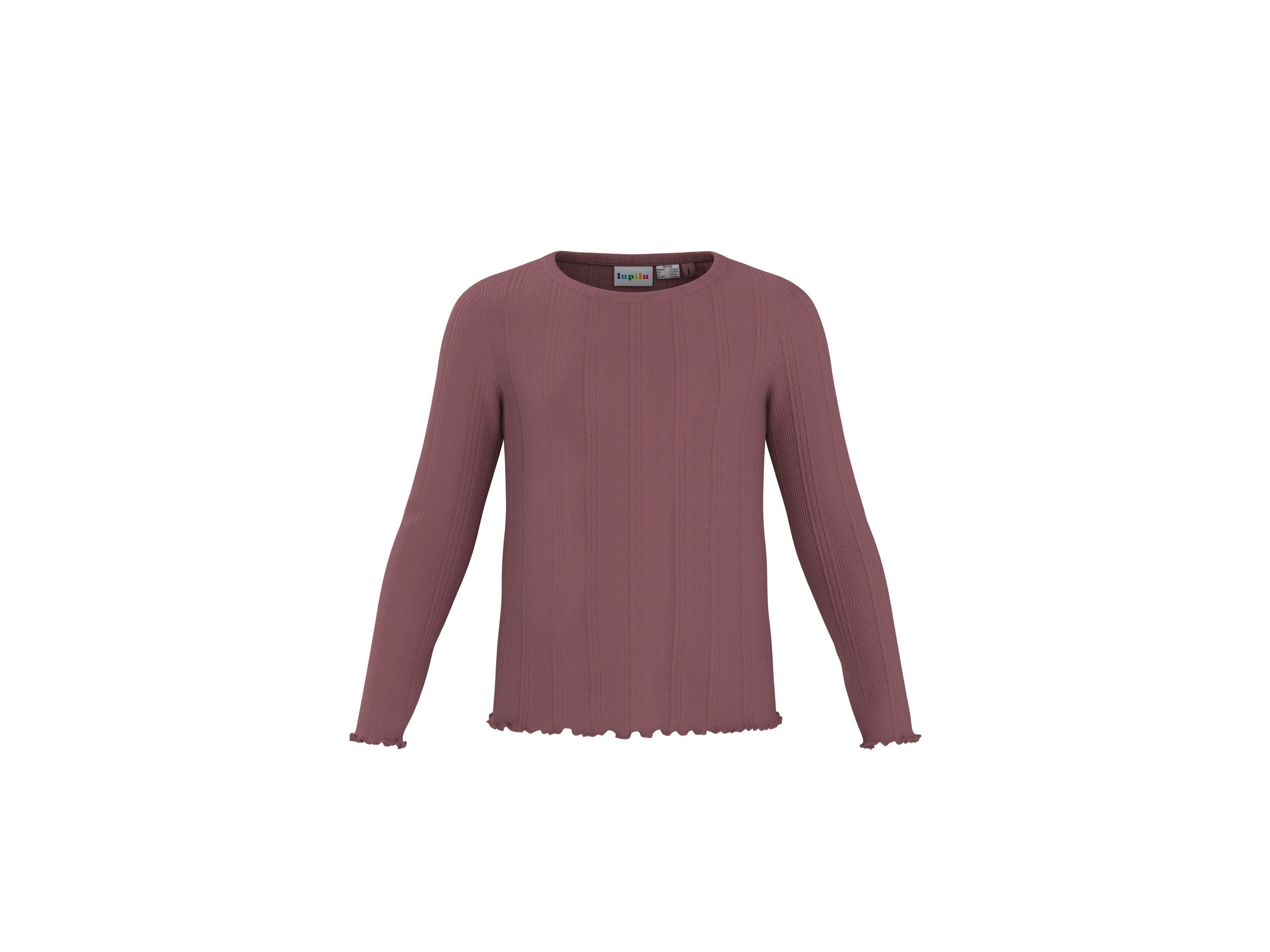 LUPILU Kinder longsleeve (Lichtroze, 122/128)