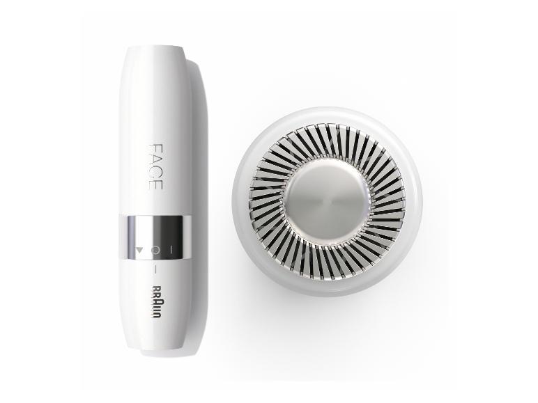 Braun gezichtsreiniger en epilator: witte en zilveren apparaten voor gezichtsverzorging.