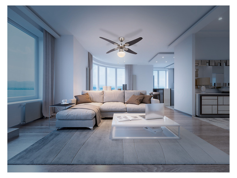 Ga naar volledige schermweergave: LIVARNO home LED-plafondlamp met ventilator - afbeelding 4