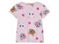 Roze kinder t-shirt met schattige dieren.