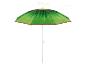 Groene strandparasol met kiwi-ontwerp, 160 cm breed.