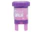 Paarse en roze speelgoedstempel met de tekst 'FOREVER GIRLIE'.