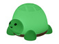 Een groene schildpadvormige nachtlamp.