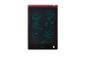 Rood LCD-schrijftablet met kindertekening van een bloem, zon, sterren en vlinder