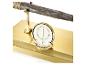 The Noble Collection Harry Potter Celebration-toverstaf op een gouden standaard met Alohomora-embleem