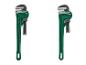 Twee groene pijptangen met de tekst 'HEAVY DUTY 14' en 'HEAVY DUTY 10'.