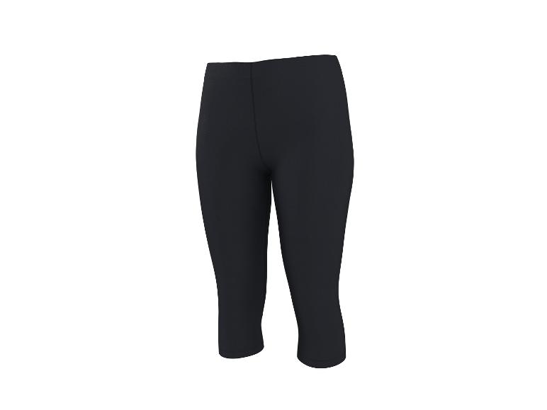 Zwarte sportcapri broek voor dames