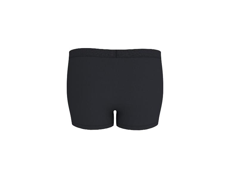 Zwarte herenboxershort, achteraanzicht.
