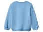 Blauwe kinder sweater met lange mouwen, achterkant