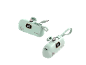 Twee mintgroene powerbanks met 15W output en 100% laadindicator.