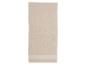 Beige badhanddoek met decoratieve rand