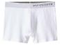 Witte boxershorts met de coördinaten 40°43'42'N 73°57'8'W op de tailleband.