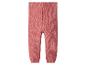 Roze gebreide babybroek