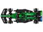 LEGO Aston Martin Aramco Cognizant Formule 1 raceauto, groen en zwart, bovenaanzicht.