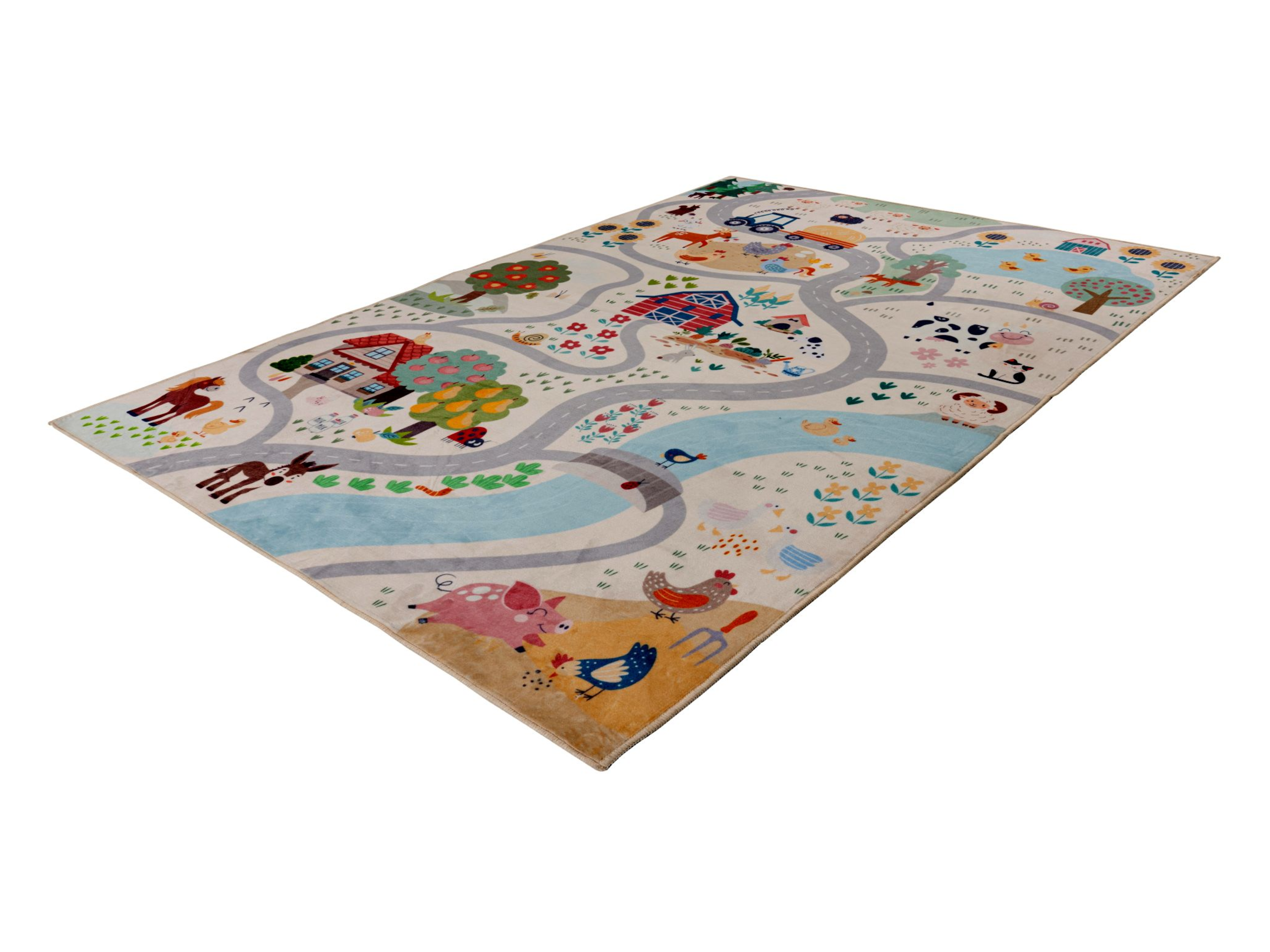 Obsession Kinder vloerkleed My Magic Kids ML 101 - 115 x 160 cm (Rechthoekig, boerderij, 115 x 160 cm)