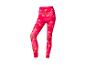 Roze sport leggings met geometrisch patroon.