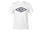 Wit T-shirt met korte mouwen en Umbro logo.