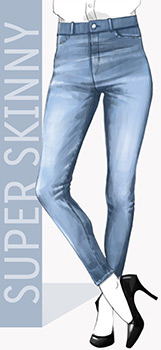 dubbele stormloop beton esmara® Dames jeans - super skinny online kopen | LIDL