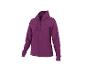 Paarse hoodie met rits.