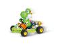 CARRERA Mario Kart speelgoedkart met Yoshi in beweging