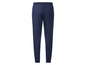 Donkerblauwe joggingbroek met elastische tailleband.