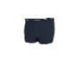 Donkerblauwe herenboxershort met witte tailleband.