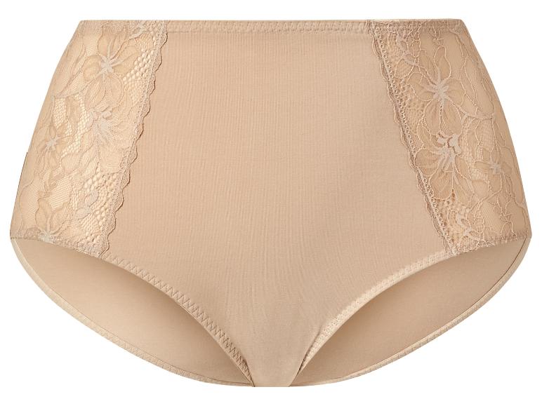 Beige dames slip met kant.