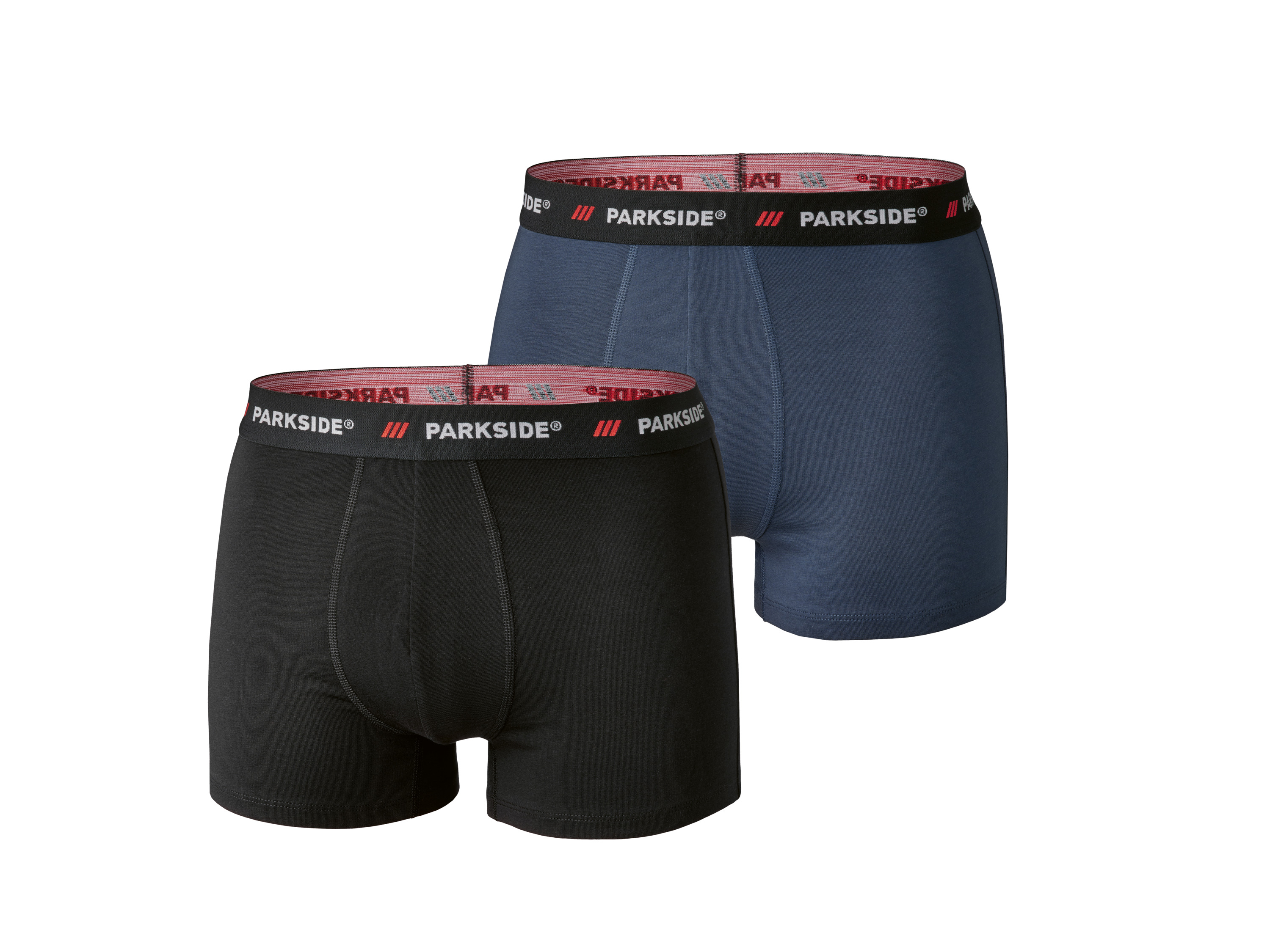PARKSIDE Set van 2 heren boxers (Zwart/donkerblauw, S)