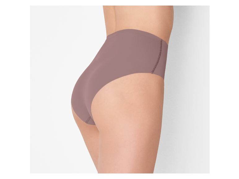 Dames high-waist slip in huidskleur, zijaanzicht