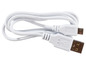Witte USB-kabel met micro-USB-aansluiting.