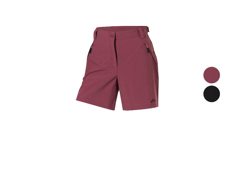 Bordeauxrode korte broek met ritszakken en verstelbare taille