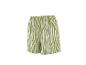 Groen-witte shorts met zebraprint