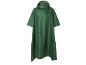 Groene regenponcho met capuchon
