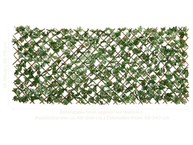 Uitschuifbaar kunst klimoprek met afmetingen 55-115cm x 40-240cm