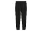 Zwarte fleece joggingbroek met elastische tailleband en achterzak.