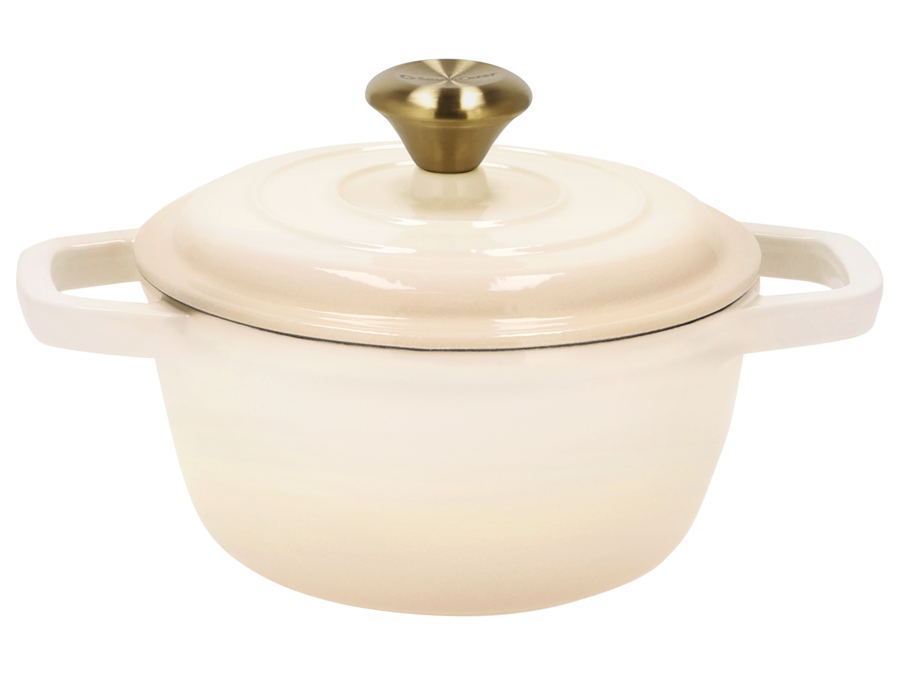 SILVERCREST Gietijzeren pan, Ø16 cm (Beige)