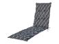 Grijs ligstoelkussen met ruitpatroon
