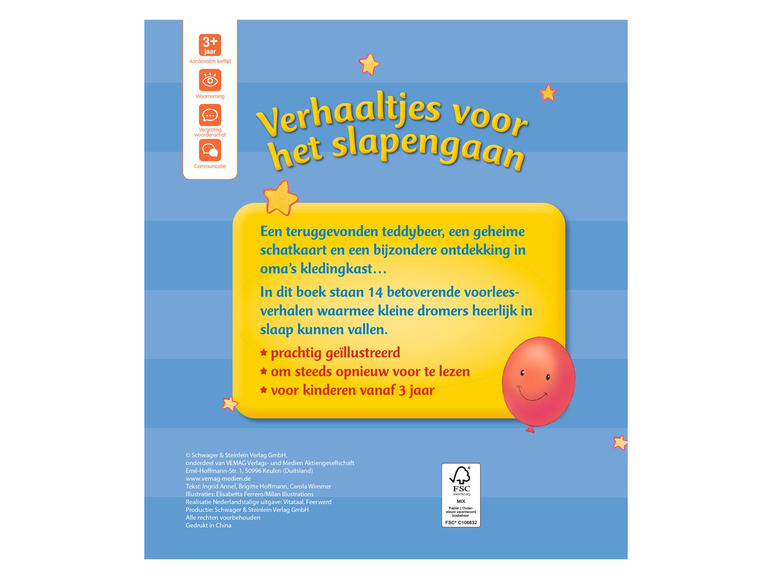 Voorleesboek met verhalen voor kinderen vanaf 3 jaar over een teddybeer, schatkaart en oma's kledingkast.
