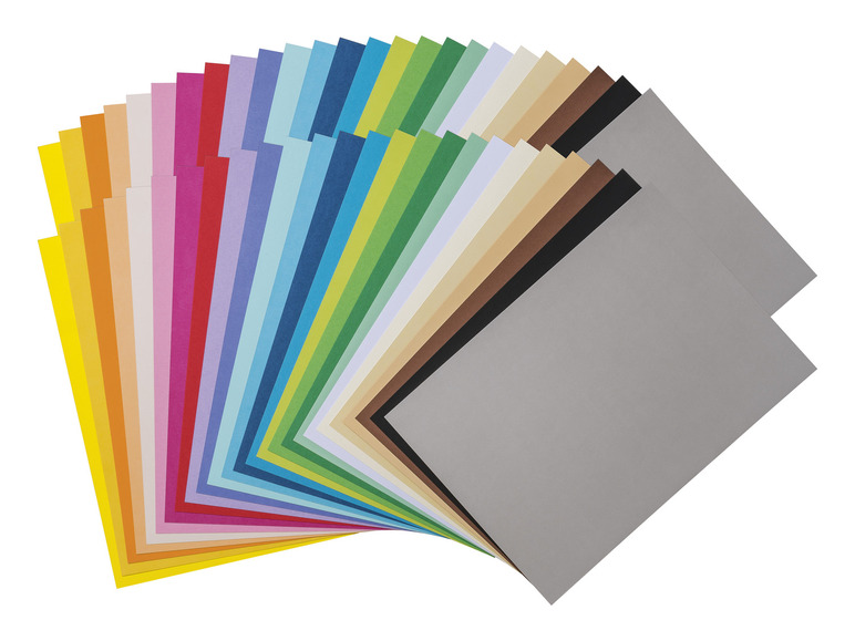 Ga naar volledige schermweergave: crelando® Gekleurd tekenpapier- / fotokartonblok, 25 trendkleuren - afbeelding 5