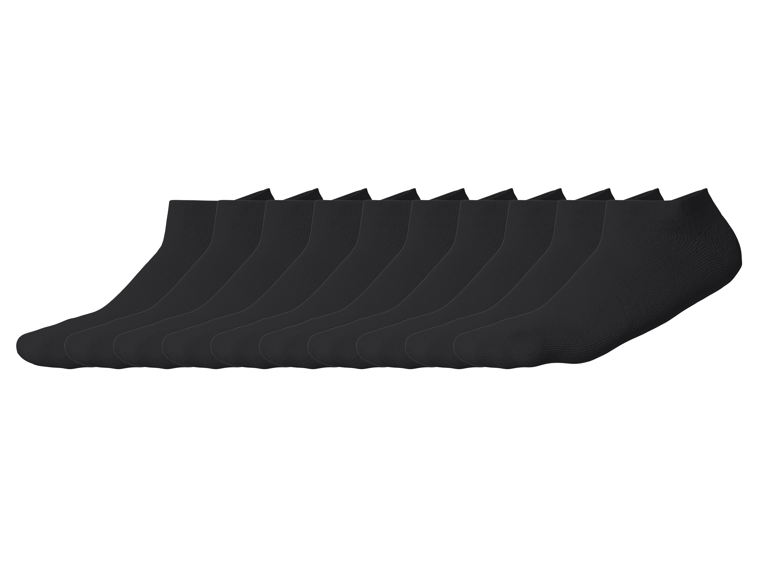 ESMARA 10 Paar sneakersokken (Zwart, 35-38)