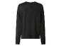 Zwart sweatshirt met lange mouwen en ronde hals, achteraanzicht