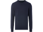 Donkerblauwe herentrui met ronde hals