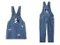 Denim jurk en tuinbroek met Minnie en Mickey Mouse motieven