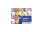 Floralys supersoft 4-laags zakdoekjes, 30 pakjes van 10 stuks met kleurrijke tropische designs.