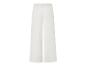 Wijde witte broek met elastische tailleband.