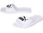 Witte Puma slippers met zwart logo