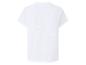Wit sport T-shirt met korte mouwen van ademende stof, achteraanzicht.