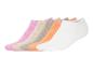 Set onzichtbare sokken: wit, roze, beige en oranje.