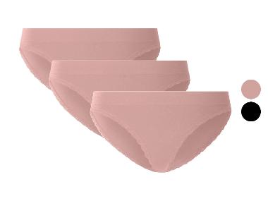 esmara® Set van 3 dames onderbroeken met kant